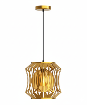 Ornate Gold Cage Pendant Light