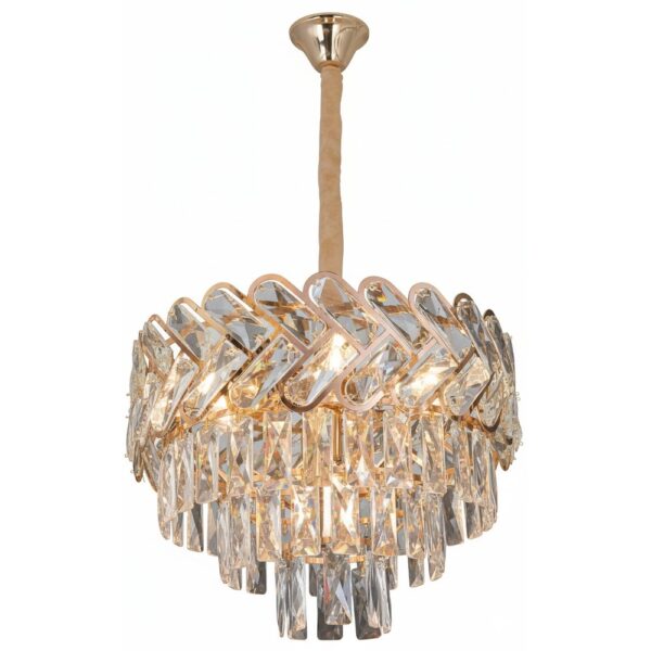 Crystal Chevron Chandelier 400mm