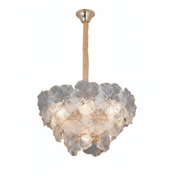 Glass Petal Flower Chandelier 600mm