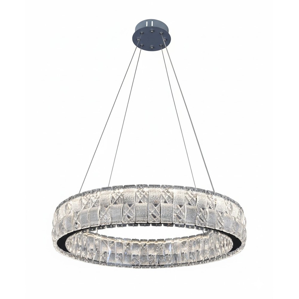 LED Crystal Mosaic Ring Chandelier 400mm