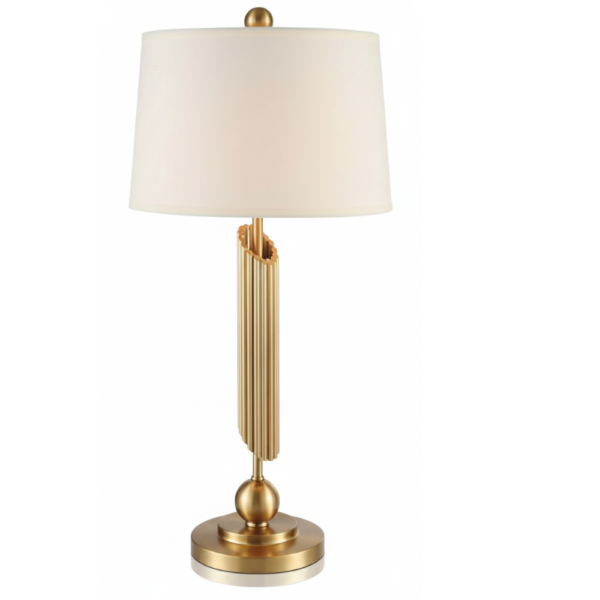 Gold Spiral Frame Table Lamp
