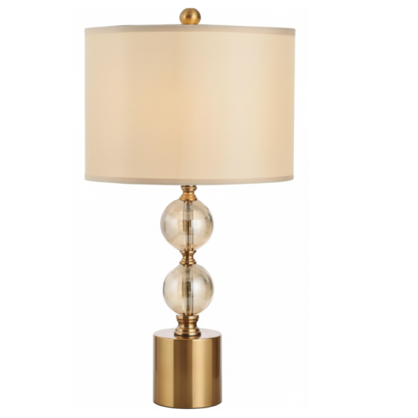 Gold Spiral Frame Table Lamp